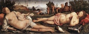 Venus Marte y Cupido 1490 Renacimiento Piero di Cosimo Pinturas al óleo